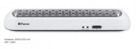 Изображение Светильник аккумуляторный, 30 LED AC/DC, белый, EL20