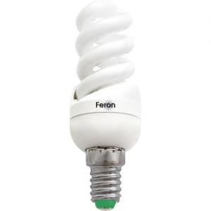 Изображение Лампа энергосберегающая, 11W 230V E14 6400K спираль T2, ELT19