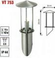 Изображение VT-753-40W/G9/IP44 Садово-парковый